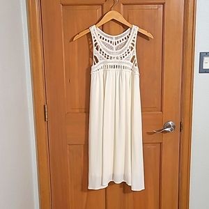 XL Purple Snow ivory dress